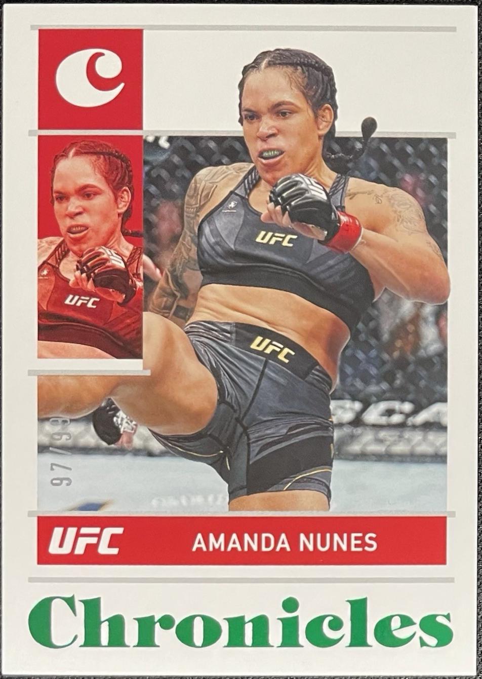 Amanda Nunes 2022 Panini Chronicles UFC Base Chronicles #49 Green