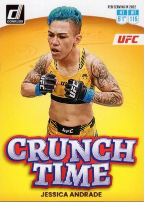 Jessica Andrade 2023 Panini Donruss UFC Crunch Time #20 Press Proof Black