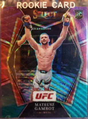 Mateusz Gamrot 2022 Panini Select UFC Premier Level #160 Tri Color