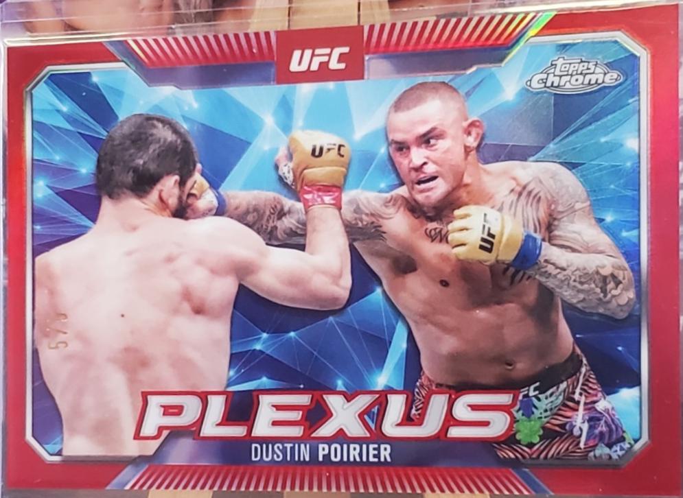 Dustin Poirier 2025 Topps Chrome UFC Plexus #PLX-15 Red Refractor