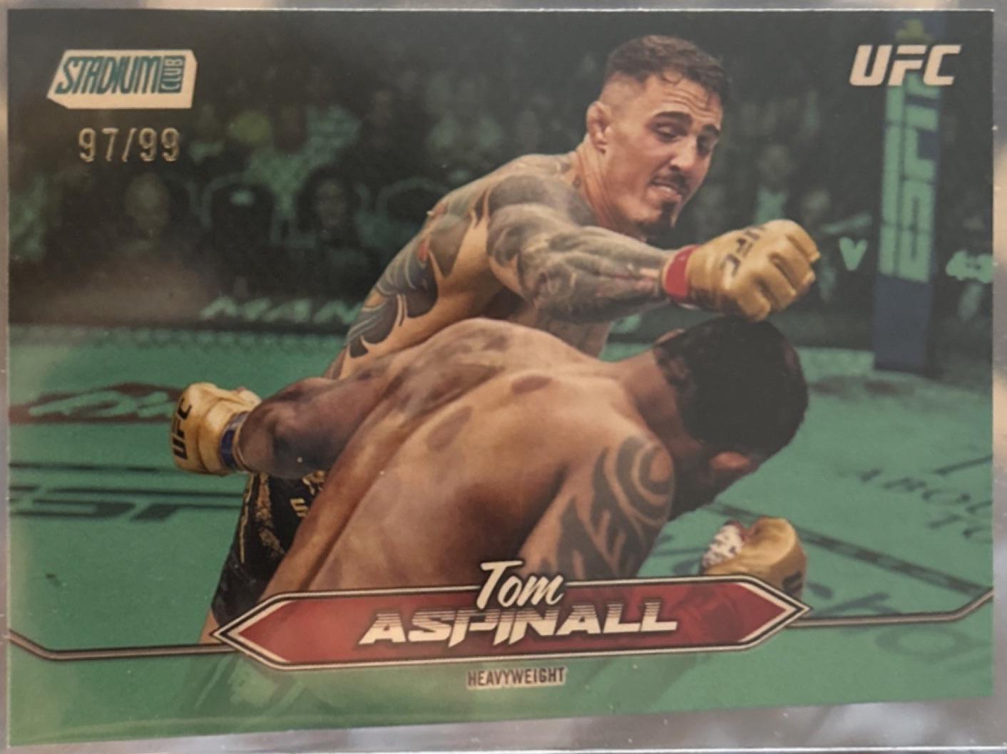 Tom Aspinall 2025 Topps Stadium Club UFC Base #8 Turquoise