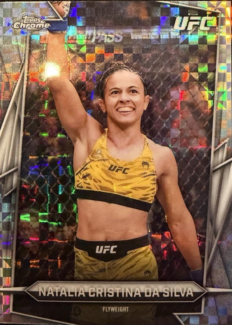 Natalia Silva 2026 Topps Chrome UFC Base #188 X-fractor