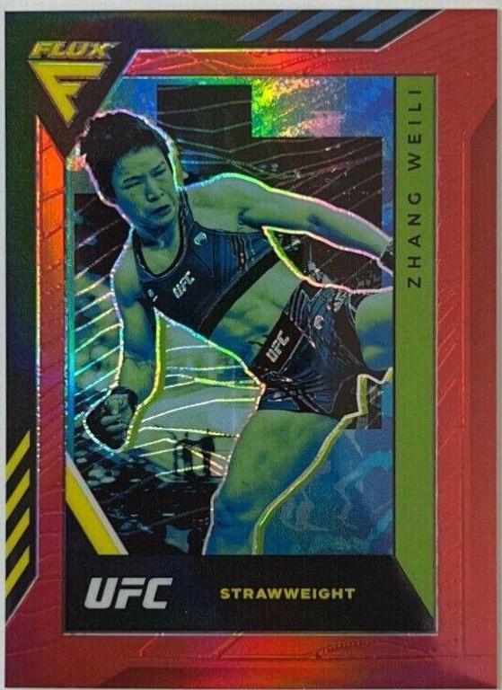 Zhang Weili 2022 Panini Chronicles UFC Base Flux #346 Red