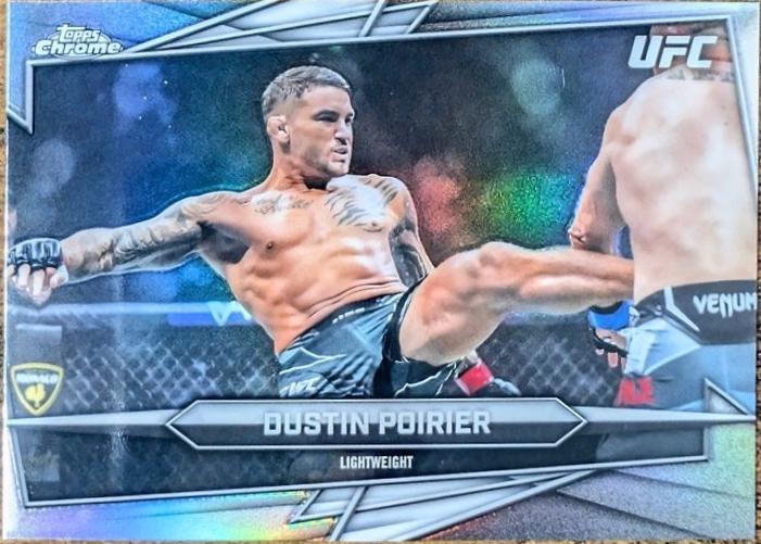 Dustin Poirier 2026 Topps Chrome UFC Base #78 Refractor
