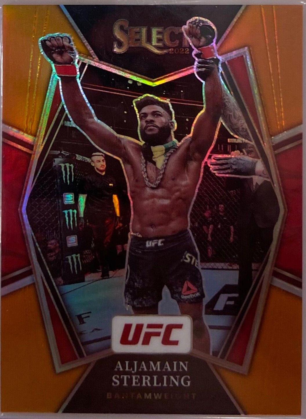 Aljamain Sterling 2022 Panini Select UFC Premier Level #153 Orange