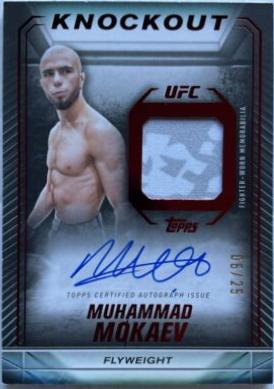 Muhammad Mokaev 2024 Topps Knockout UFC Knockout Autograph Relics #KAR-MMV Red
