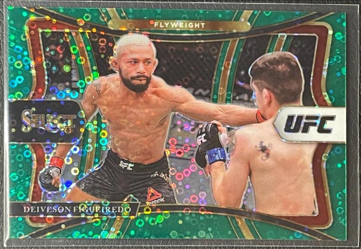 Deiveson Figueiredo 2021 Panini Select UFC Premier Level #200 Green Disco