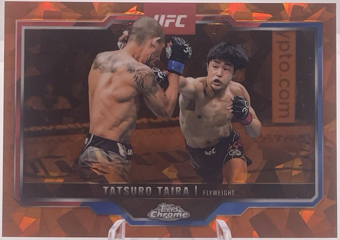 Tatsuro Taira 2025 Topps Chrome Sapphire UFC Base Sapphire #190 Orange Sapphire