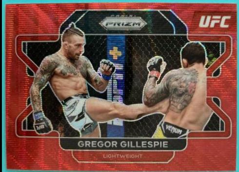 Gregor Gillespie 2022 Panini Prizm UFC Base #91 Ruby Wave