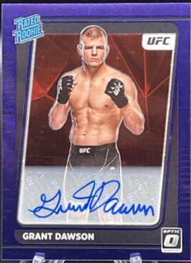 Grant Dawson 2022 Panini Donruss Optic UFC Base Rated Rookies Signatures #101 Pink
