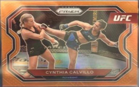 Cynthia Calvillo 2022 Panini Prizm UFC Base #59 Orange