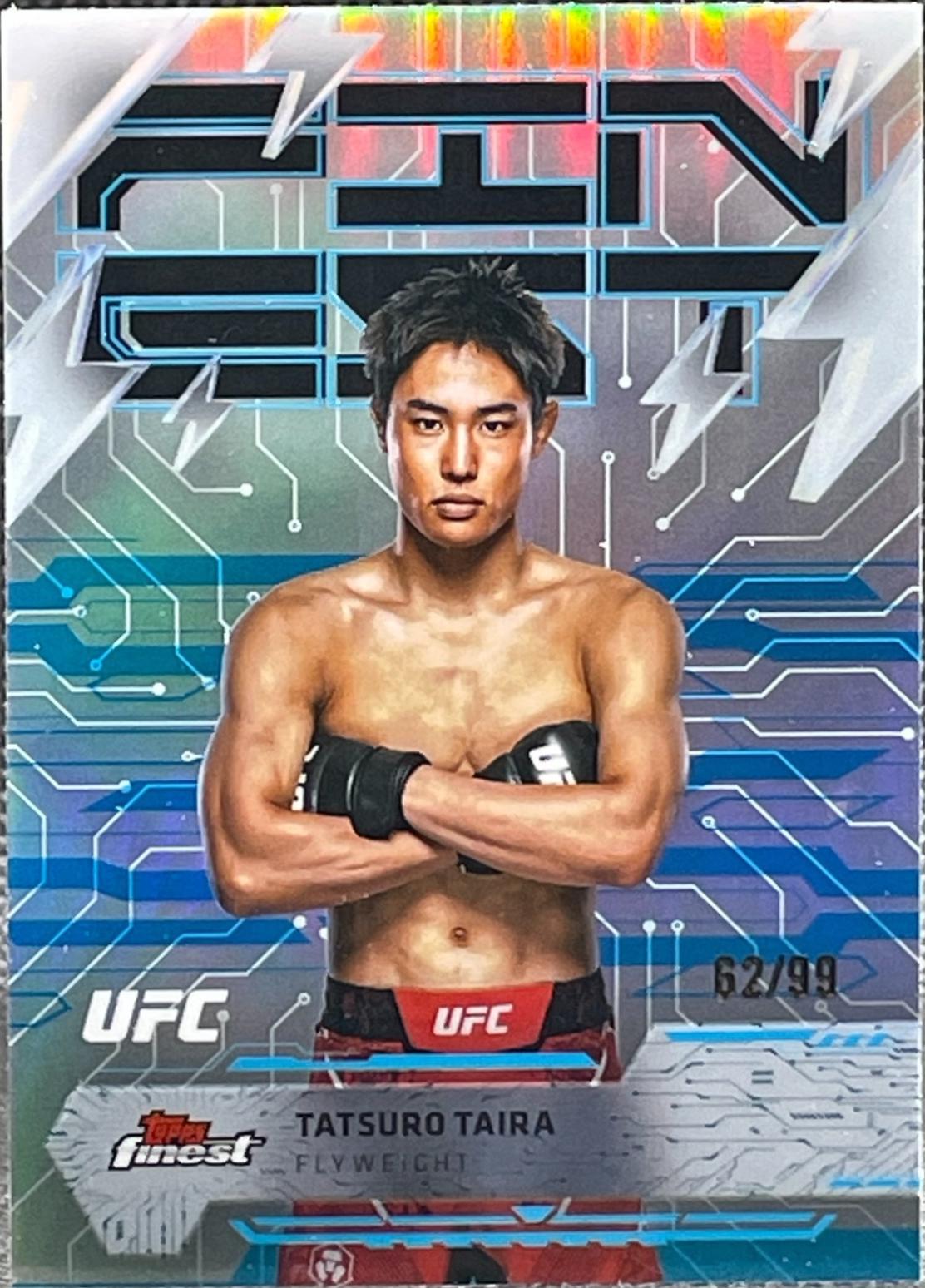Tatsuro Taira 2025 Topps Finest UFC Base Rare #245 Blue Refractor