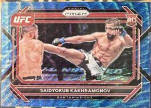 Saidyokub Kakhramonov 2023 Panini Prizm UFC Base #41 Blue Wave