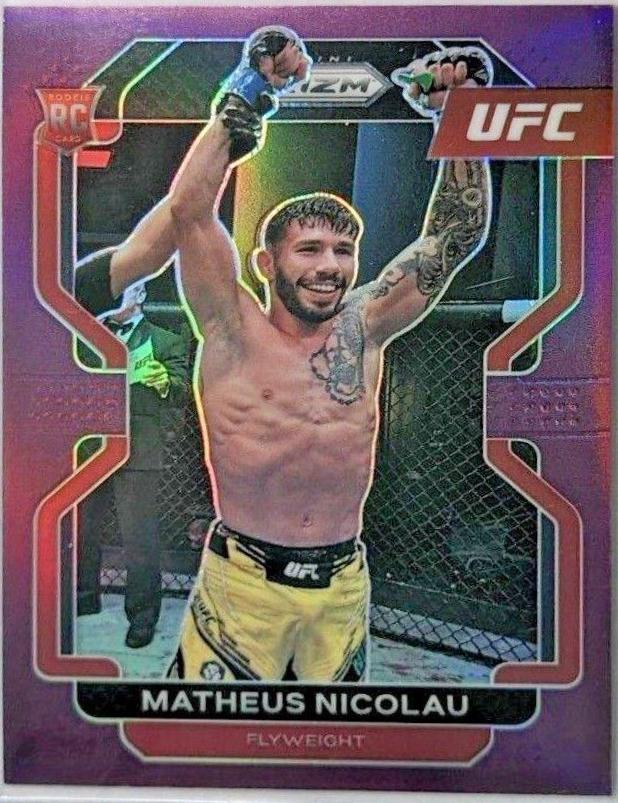 Matheus Nicolau 2022 Panini Prizm UFC Base #168 Purple