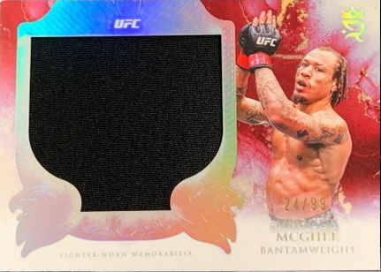 Marcus McGhee 2025 Topps Royalty UFC Rookie Jumbo Relics #RJR-MC Gold