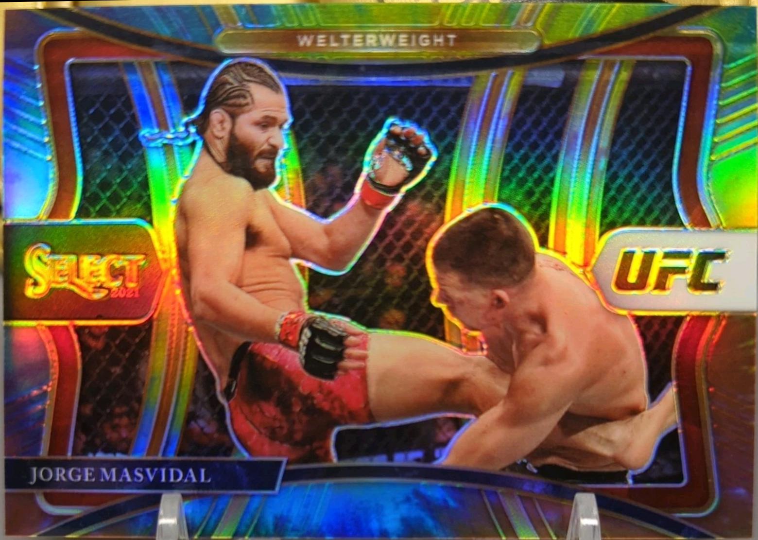 Jorge Masvidal 2021 Panini Select UFC Premier Level #142 Tie Dye