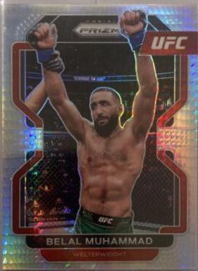 Belal Muhammad 2022 Panini Prizm UFC Base #119 Hyper