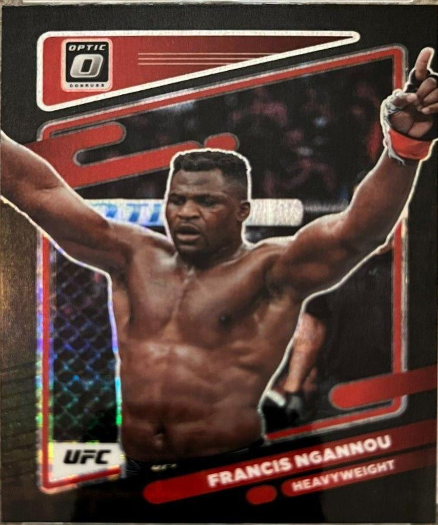 Francis Ngannou 2022 Panini Donruss Optic UFC Base #30 Black Pandora