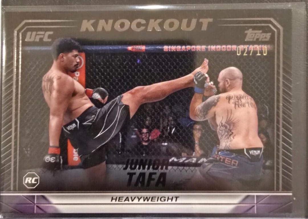 Junior Tafa 2024 Topps Knockout UFC Base #17 Emerald