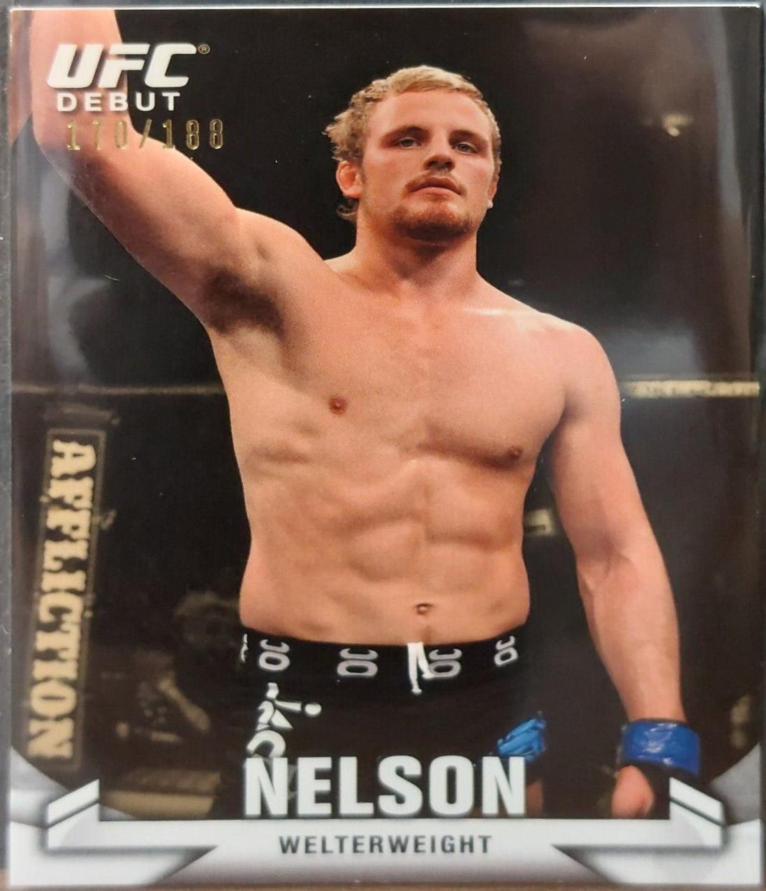 Gunnar Nelson 2013 Topps UFC Knockout Base #46 Gold