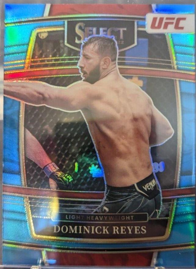 Dominick Reyes 2022 Panini Select UFC Concourse #48 Teal and Pink