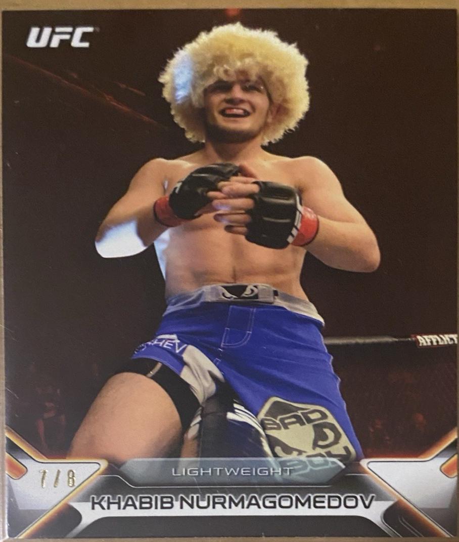Khabib Nurmagomedov 2016 Topps UFC Knockout Base #96 Red