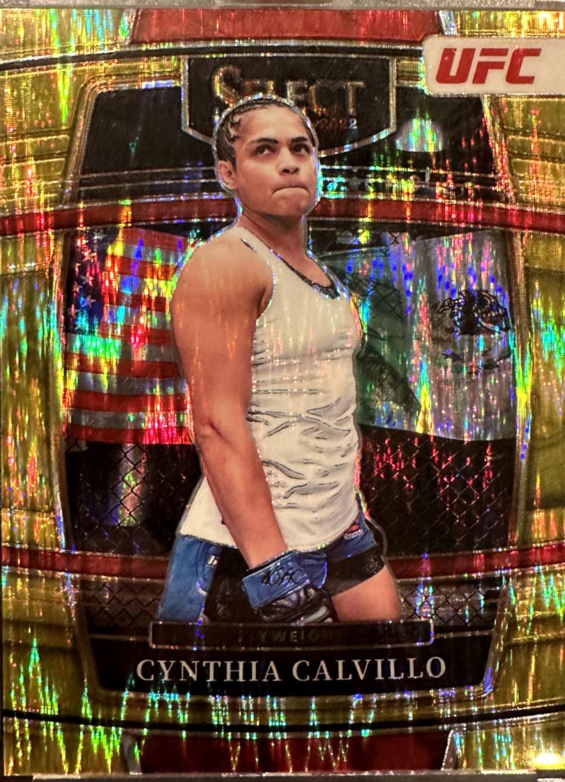 Cynthia Calvillo 2022 Panini Select UFC Concourse #70 Gold Flash