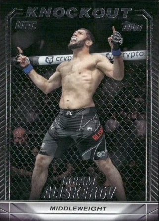 Ikram Aliskerov 2024 Topps Knockout UFC Base #20 Platinum