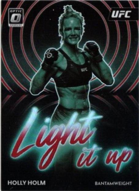 Holly Holm 2023 Panini Donruss Optic UFC Light It Up #25 Red