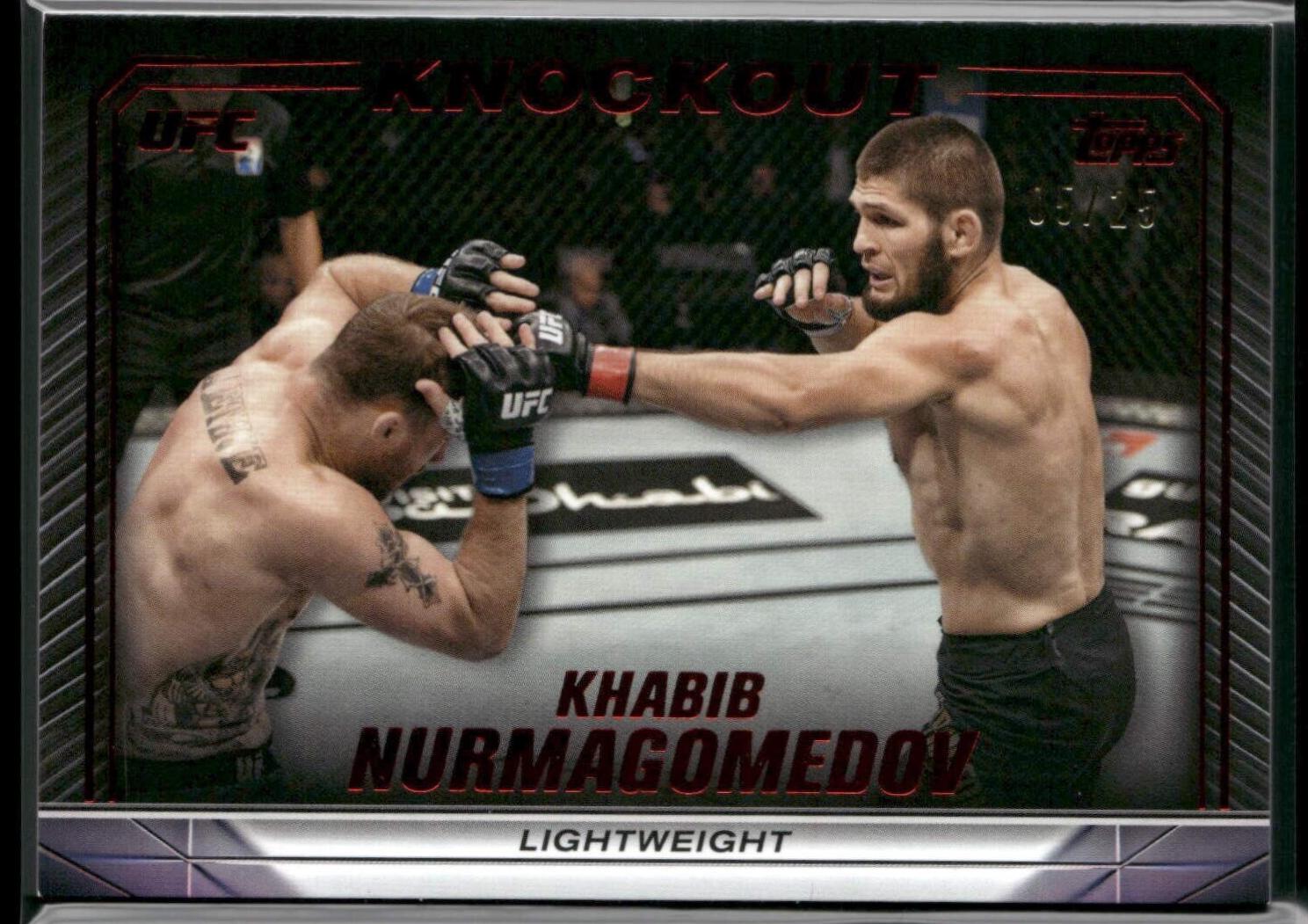 Khabib Nurmagomedov 2024 Topps Knockout UFC Base #97 Red