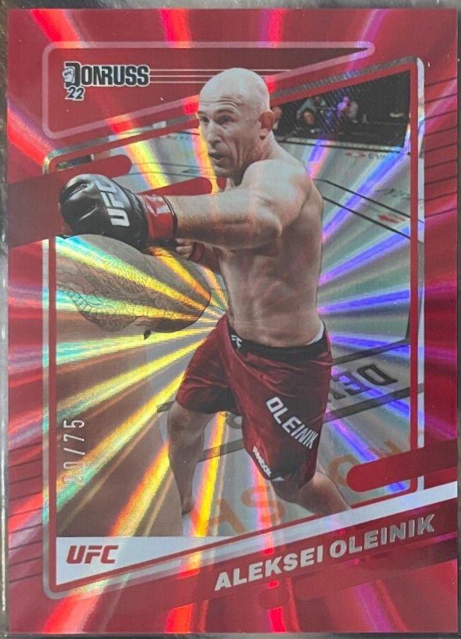 Aleksei Oleinik 2022 Panini Donruss UFC Base #173 Red