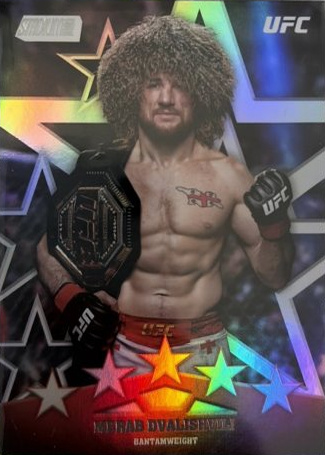 Merab Dvalishvili 2025 Topps Stadium Club UFC Special Forces #SF-4 Gold Rainbow