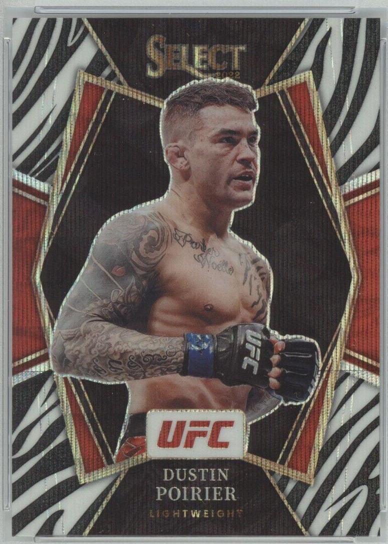 Dustin Poirier 2022 Panini Select UFC Premier Level #171 Zebra