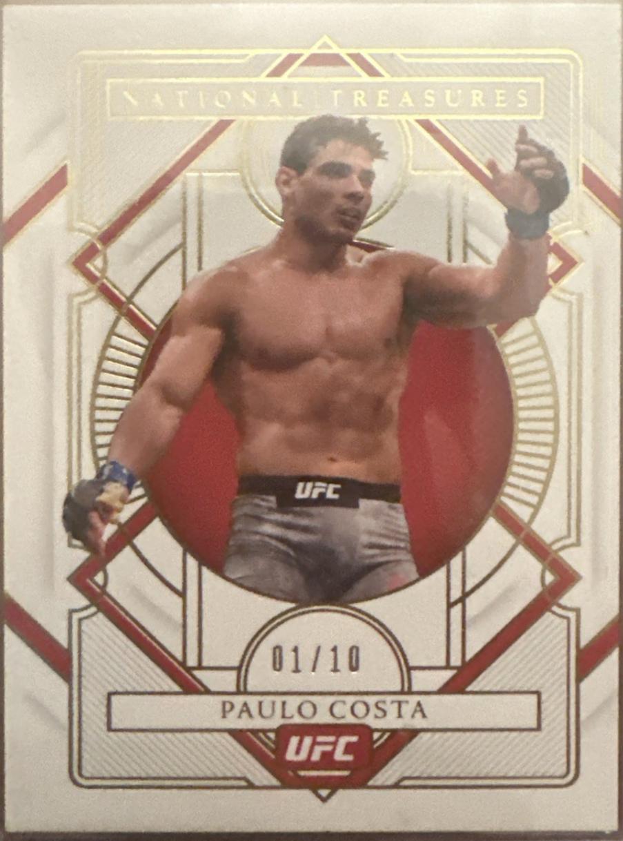 Paulo Costa 2021 Panini Chronicles UFC Base National Treasures #367 Platinum