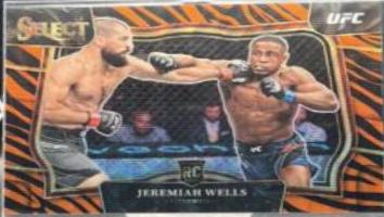 Jeremiah Wells 2023 Panini Select UFC Octagonside #221 Red Blue Base