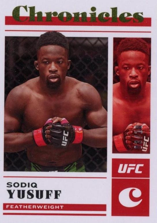 Sodiq Yusuff 2023 Panini Chronicles UFC Base Chronicles #11 Gold