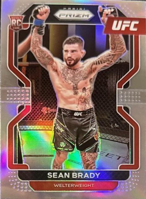 Sean Brady 2022 Panini Prizm UFC Base #162 Silver