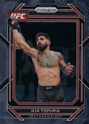 Ilia Topuria 2023 Panini Prizm UFC Base #167 Black