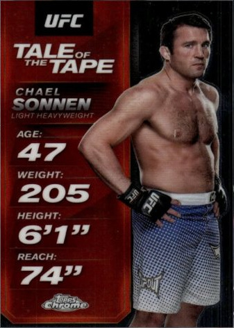 Chael Sonnen 2025 Topps Chrome UFC Tale of the Tape #TTT-25 Superfractor