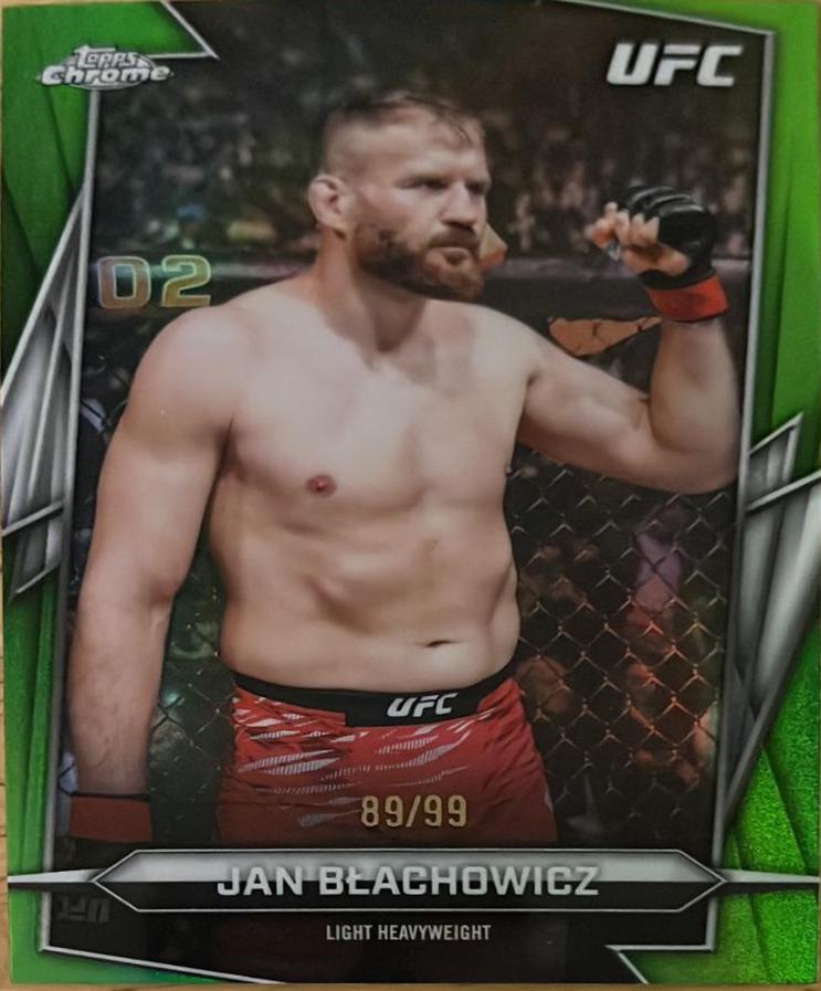 Jan Błachowicz 2026 Topps Chrome UFC Base #119 Green Refractor