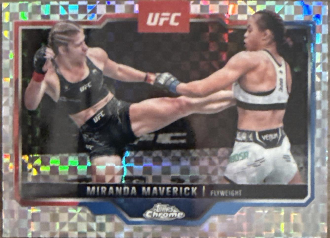 Miranda Maverick 2025 Topps Chrome UFC Base #5 Geometric Refractor