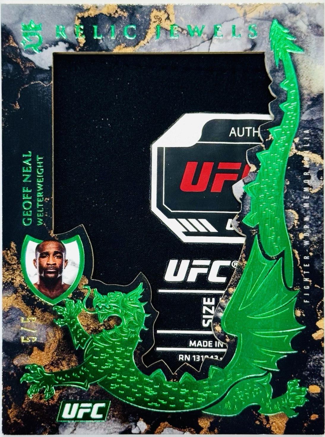 Geoff Neal 2025 Topps Royalty UFC Relic Jewels #RJ-GN Green