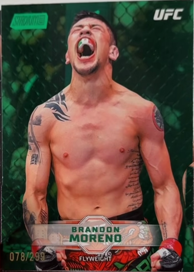 Brandon Moreno 2026 Topps Stadium Club UFC Base #20 Green