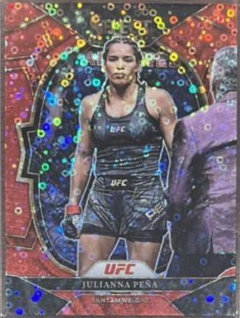Julianna Peña 2023 Panini Select UFC Concourse #37 Red Disco
