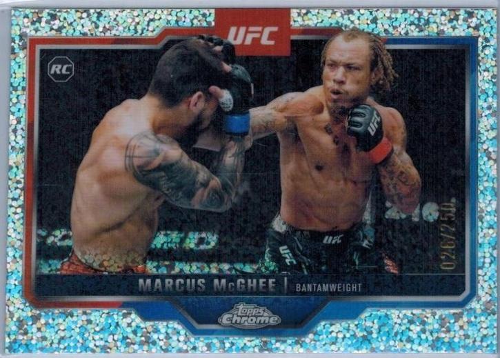 Marcus McGhee 2025 Topps Chrome UFC Base #121 Speckle Refractor