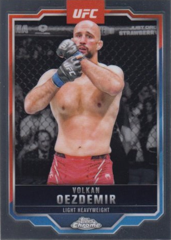 Volkan Oezdemir 2025 Topps Chrome UFC Base #193 Black RayWave