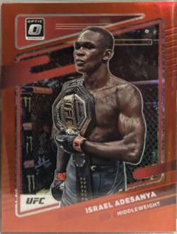 Israel Adesanya 2022 Panini Donruss Optic UFC Base #6 Red