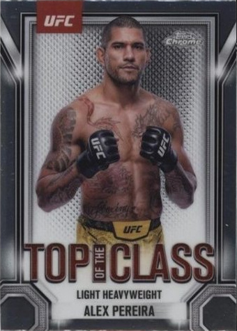 Alex Pereira 2025 Topps Chrome UFC Top of the Class #TTC-10 Red Refractor