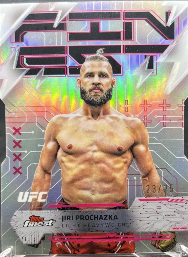 Jiri Prochazka 2025 Topps Finest UFC Base Rare #244 Die-Cut Refractor