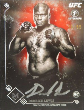 Derrick Lewis 2017 Topps Museum Collection UFC Museum Autographs #MA-DL Copper